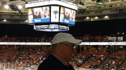 Steve Grant honored at Greenville Road Warriors Game