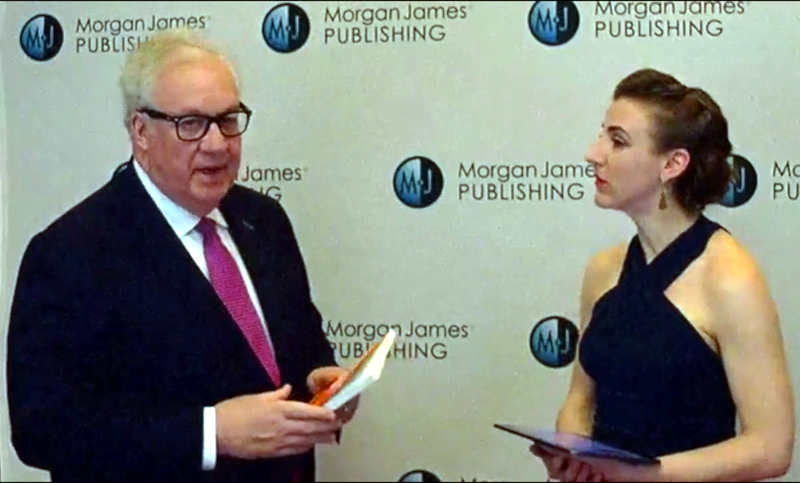 Steve Grant on the Morgan James Red Carpet for Don't Forget Me book